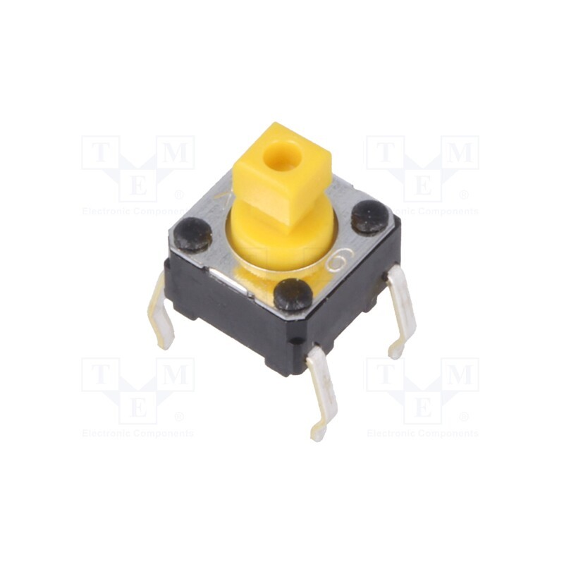 5 pcs x OMRON OCB - B3F-1052 - Microswitch TACT, SPST-NO, Pos: 2, 0.05A/24VDC, THT, none, 1.47N