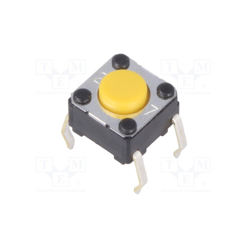 5 pcs x OMRON OCB - B3F-1002 - Microswitch TACT, SPST-NO, Pos: 2, 0.05A/24VDC, THT, none, 1.47N