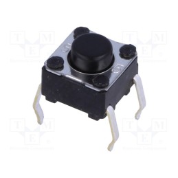 4 pcs x OMRON OCB - B3F-1020 - Microswitch TACT, SPST-NO, Pos: 2, 0.05A/24VDC, THT, none, 0.98N