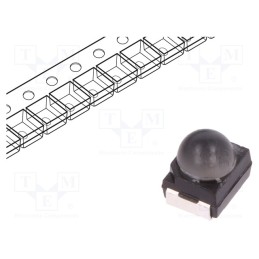 1 pcs x ams OSRAM - LR T66F-BABB-1 - LED, SMD, 3528,PLCC2, red, 2.02÷2.52lm, 1800÷2800mcd, 3.4x3x3.5mm