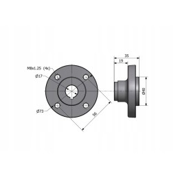 Water pump hub c 330