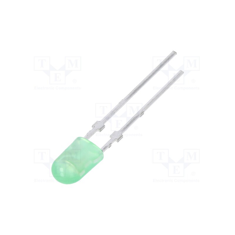 1 pcs x EVERLIGHT - 3474AN/GADB-AMNA/P/MS - LED, oval, 3.95x3x6.1mm, green, 2880÷4970mcd, 110/50°, 2.8÷3.6V