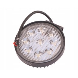 Round work lamp 27w 9 LED glanz