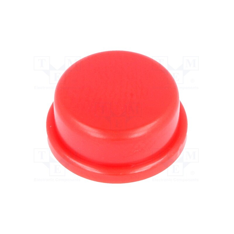 10 pcs x NINIGI - TACT-2BRRD - Button, round, red, Ø13mm, TACTS-24N-F,TACTS-24R-F