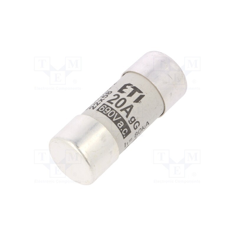 1 pcs x ETI POLAM - 2640011 - Fuse: fuse, gG, 20A, 690VAC, cylindrical,industrial, 22x58mm