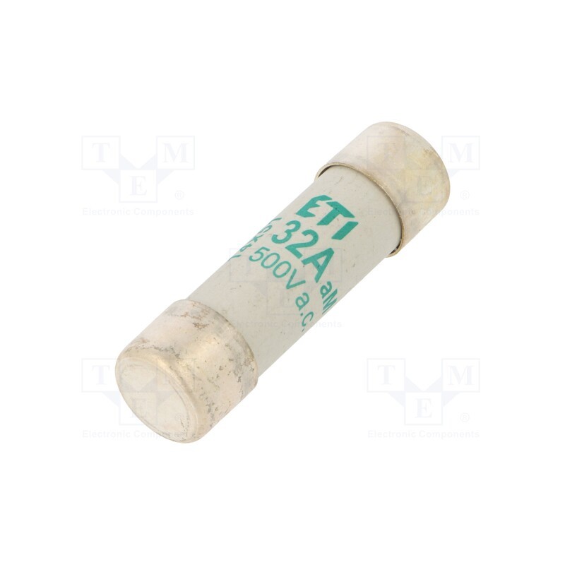 1 pcs x ETI POLAM - 2631015 - Fuse: fuse, aM, 32A, 500VAC, cylindrical,industrial, 14x51mm