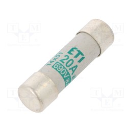 1 pcs x ETI POLAM - 2631011 - Fuse: fuse, aM, 20A, 690VAC, cylindrical,industrial, 14x51mm