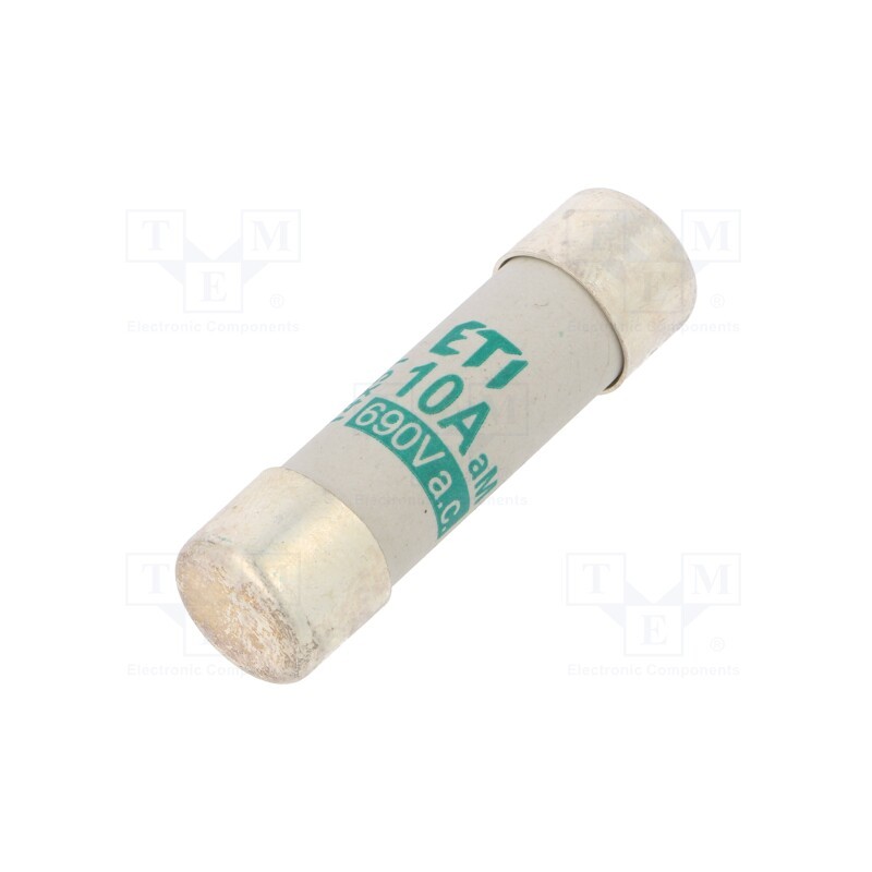 1 pcs x ETI POLAM - 2631007 - Fuse: fuse, aM, 10A, 690VAC, cylindrical,industrial, 14x51mm