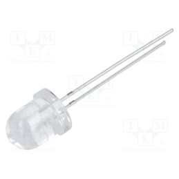 1 pcs x OPTOSUPPLY - OSW5DK8131A - LED, 8mm, white cold, 30000÷36000mcd, 30°, Front: convex, 2.9÷3.6V