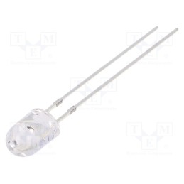 1 pcs x OPTOSUPPLY - OSO5PA5HA1B - LED, oval, 5.1x4.3mm, orange, 13000mcd, 100/40°, Front: convex, 50mA