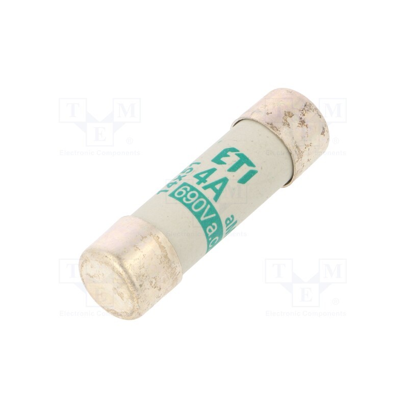 1 pcs x ETI POLAM - 2631003 - Fuse: fuse, aM, 4A, 690VAC, cylindrical,industrial, 14x51mm