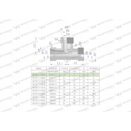 Hydraulic tee bbb m12x1 5 06l xt warynski