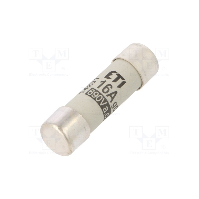 1 pcs x ETI POLAM - 2630009 - Fuse: fuse, gG, 16A, 690VAC, cylindrical,industrial, 14x51mm