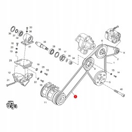 Fendt x69662320000 V-belt original