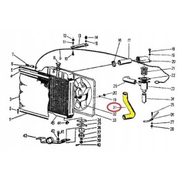 Suction pipe, rubber hose 951306 c 360 zetor ru