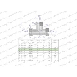 Hydraulic tee BBB M18x1 5 Warynski