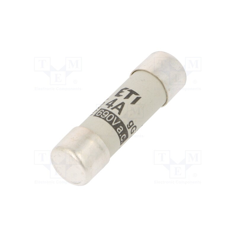 1 pcs x ETI POLAM - 2630003 - Fuse: fuse, gG, 4A, 690VAC, cylindrical,industrial, 14x51mm