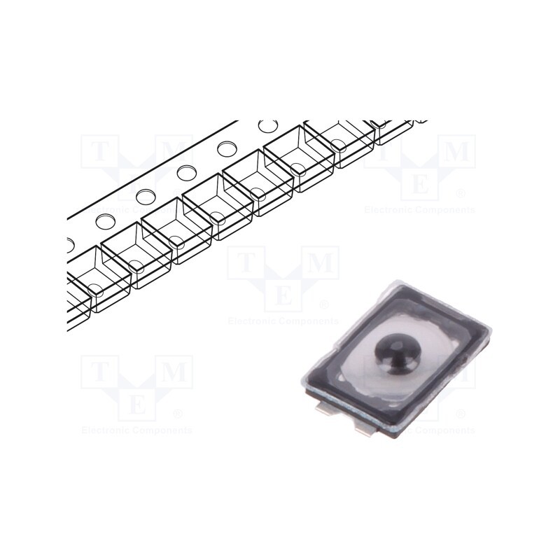 10 pcs x C&K - KXT 321 LHS - Microswitch TACT, SPST-NO, Pos: 2, 0.02A/15VDC, SMT, none, 1.6N