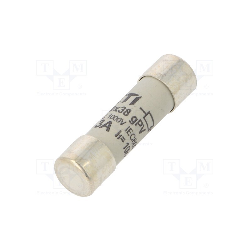 1 pcs x ETI POLAM - 2625137 - Fuse: fuse, gPV, 13A, 1000VDC, cylindrical, 10.3x38mm