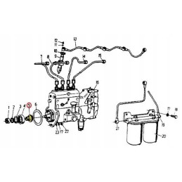 Fuel pump clutch 950834 c 360 385 tooth 8