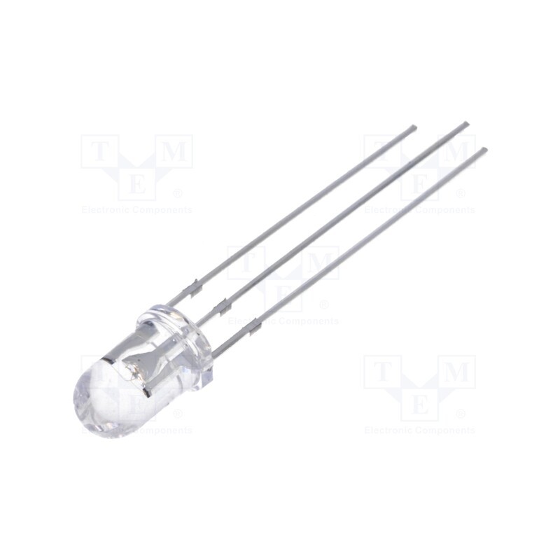 1 pcs x OPTOSUPPLY - OSRYMC5B31A-12V - LED, 5mm, red/yellow, 30°, Front: convex, 12÷15V, No.of term: 3