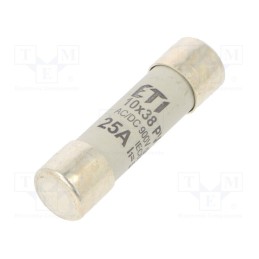 1 pcs x ETI POLAM - 2625109 - Fuse: fuse, gPV, 25A, 1000VDC, cylindrical, 10.3x38mm