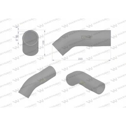 Radiator hose, air filter 898104m1 Warynsk