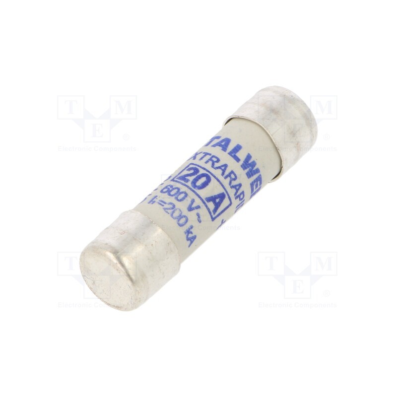 1 pcs x ETI POLAM - 2625011 - Fuse: fuse, aR, 20A, 600VAC, 10.3x38mm