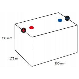 Battery 12v 105ah 800a promotive heavy duty var