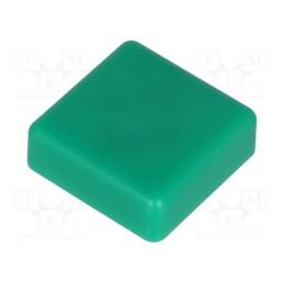 10 pcs x NINIGI - TACT-2BSGN - Button, square, green, 12x12mm, TACTS-24N-F,TACTS-24R-F