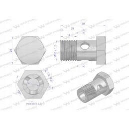 Metric overflow eye bolt m18x1 5 Warynsk