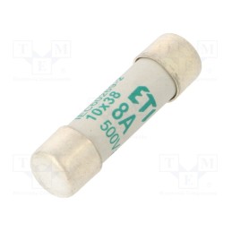 1 pcs x ETI POLAM - 2621006 - Fuse: fuse, aM, 8A, 500VAC, cylindrical, 10.3x38mm