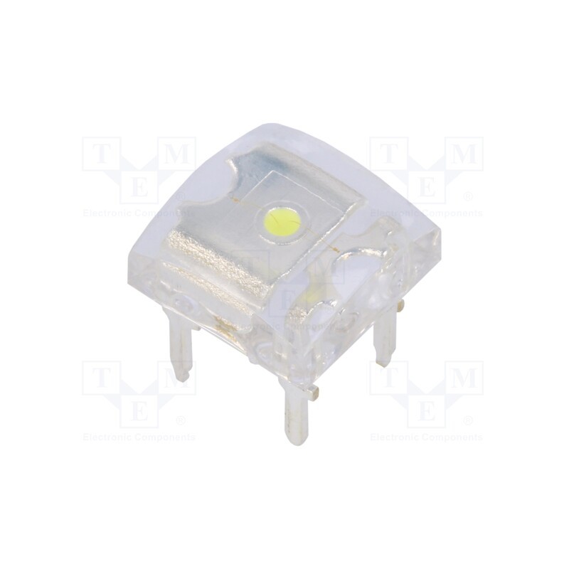 1 pcs x OPTOSUPPLY - OSW54LZ4E1D - LED Super Flux, 7.62x7.62mm, white cold, 1870÷2400mcd, 30°, 30mA