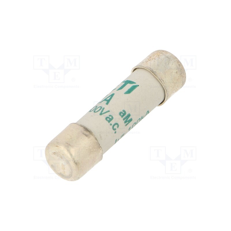 1 pcs x ETI POLAM - 2621001 - Fuse: fuse, aM, 2A, 500VAC, cylindrical, 10.3x38mm