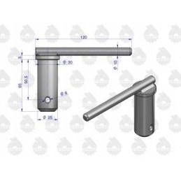Upper hitch pin C 385 original Ursus