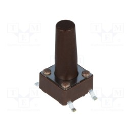 5 pcs x DIPTRONICS - DTSM-66N-V-B - Microswitch TACT, SPST-NO, Pos: 2, 0.05A/12VDC, SMT, none, 1.6N