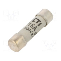 1 pcs x ETI POLAM - 2620009 - Fuse: fuse, gG, 16A, 500VAC, cylindrical, 10.3x38mm