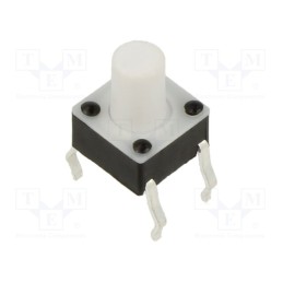 5 pcs x E-SWITCH - TL1105CF160Q - Microswitch TACT, SPST-NO, Pos: 2, 0.05A/12VDC, THT, 1.57N, 6x6x4mm