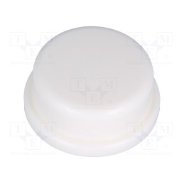10 pcs x NINIGI - TACT-2BRWH - Button, round, white, Ø13mm, TACTS-24N-F,TACTS-24R-F