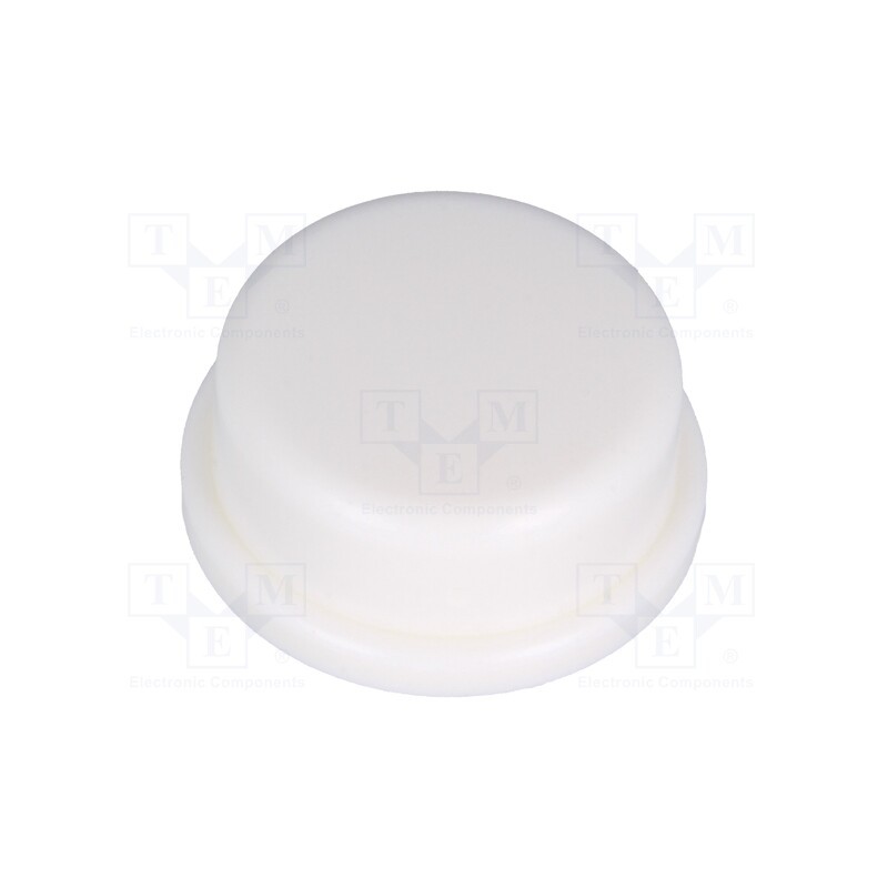 10 pcs x NINIGI - TACT-2BRWH - Button, round, white, Ø13mm, TACTS-24N-F,TACTS-24R-F