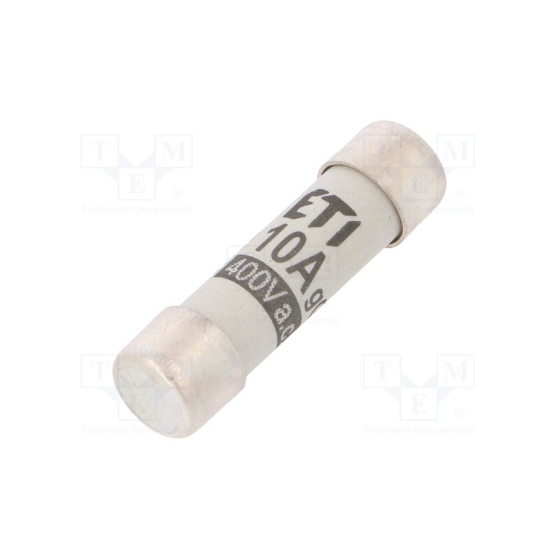 1 pcs x ETI POLAM - 2610007 - Fuse: fuse, gG, 10A, 400VAC, cylindrical,industrial, 8x31mm