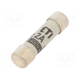 1 pcs x ETI POLAM - 2610001 - Fuse: fuse, gG, 2A, 400VAC, cylindrical,industrial, 8x31mm