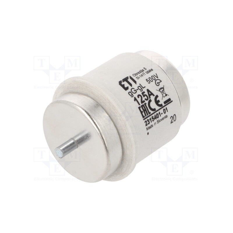 1 pcs x ETI POLAM - 2315401 - Fuse: fuse, gG, 125A, 500VAC, 500VDC, ceramic, DV, D