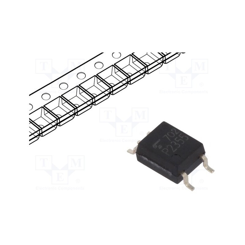 1 pcs x TOSHIBA - TLP2355(E(T - Optocoupler, SMD, Ch: 1, OUT: totem pole, Uinsul: 3.75kV, SO6