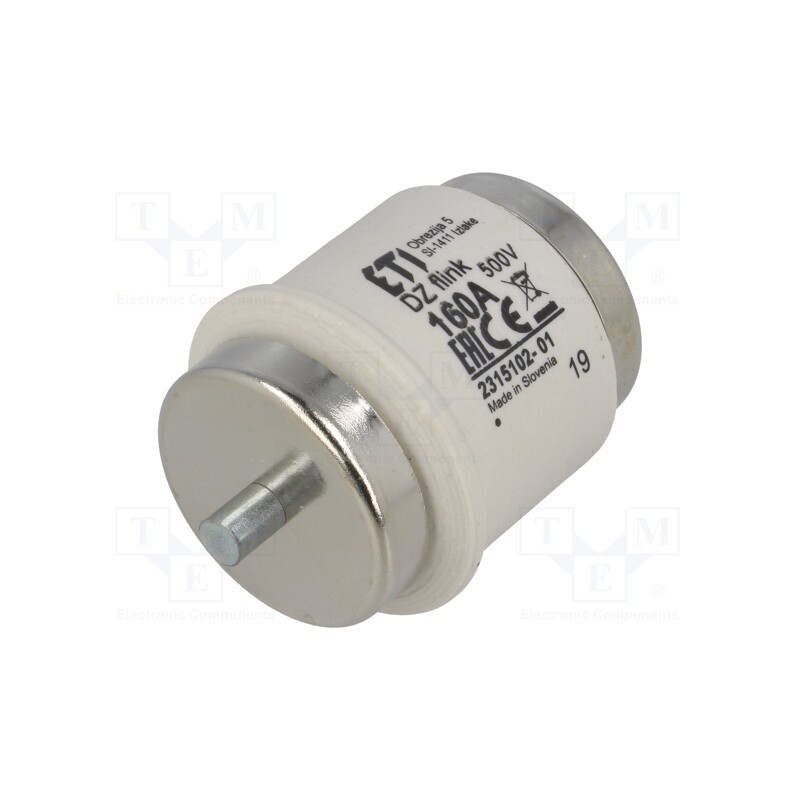 1 pcs x ETI POLAM - 2315102 - Fuse: fuse, quick blow, 160A, 500VAC, 500VDC, ceramic, DV, D