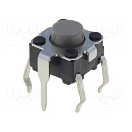 5 pcs x OMRON OCB - B3F-1122 - Microswitch TACT, SPST-NO, Pos: 2, 0.05A/24VDC, THT, none, 1.47N