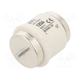 1 pcs x ETI POLAM - 2315101 - Fuse: fuse, quick blow, 125A, 500VAC, 500VDC, ceramic, DV, D