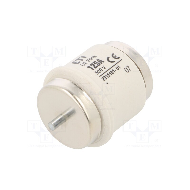 1 pcs x ETI POLAM - 2315101 - Fuse: fuse, quick blow, 125A, 500VAC, 500VDC, ceramic, DV, D