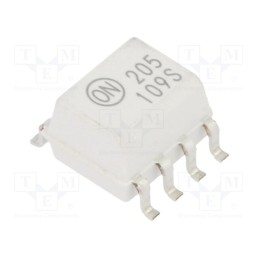 1 pcs x ONSEMI - MOC205M - Optocoupler, SMD, Ch: 1, OUT: transistor, Uinsul: 2.5kV, Uce: 30V, SO8