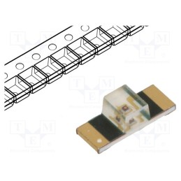 1 pcs x BROADCOM (AVAGO) - HSMC-C265 - LED, SMD, 1305, red, 28.5÷75mcd, 3.4x1.25x1.1mm, 150°, 1.9÷2.4V